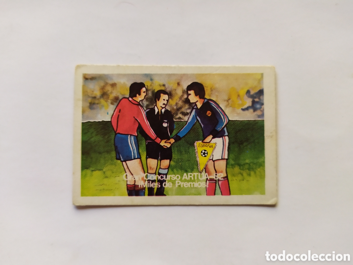 Cromos de f&uacute;tbol: Mundial Espa&ntilde;a 1982 Artua 82 saludo n&deg; 24 sin pegar