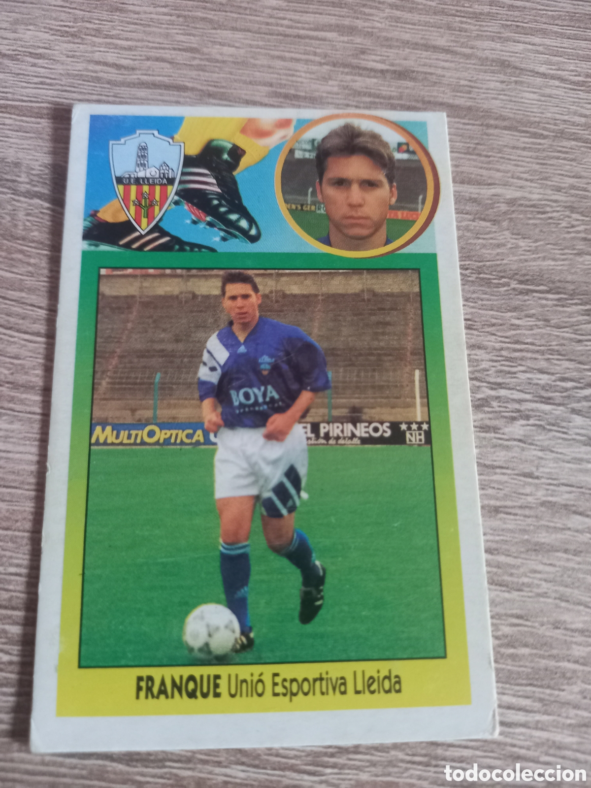 Fu&szlig;ball-Sticker: Franque baja Lleida liga 1993 1994 93 94 ediciones este cart&oacute;n