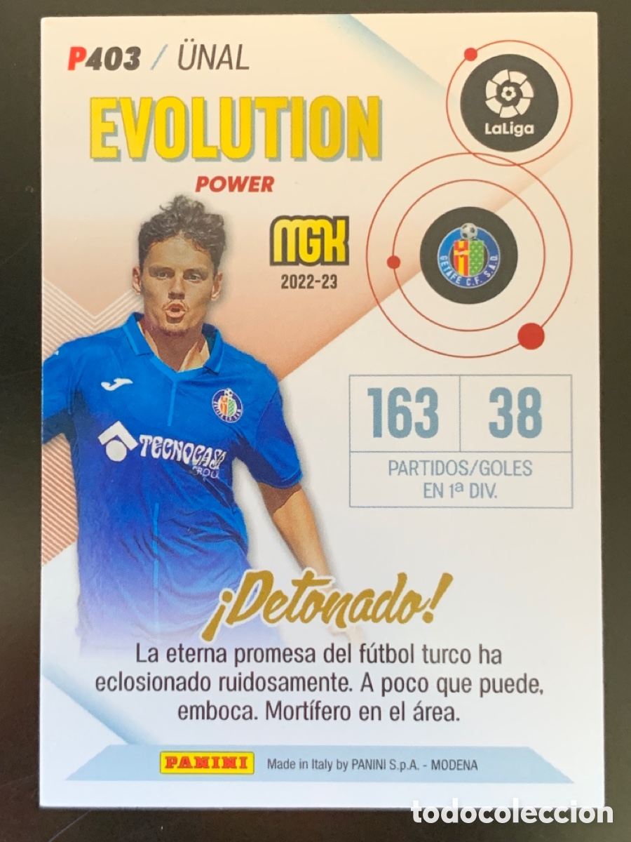 Cromos de f&uacute;tbol: Unal Evolution Power P403 Getafe Megacracks 2022/23 - Foto 2