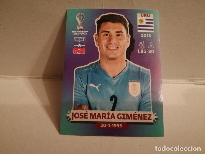 Figurine di Calcio: cromo futbol mundial 2022 qatar fifa world cup uruguay 7 jose maria gimenez