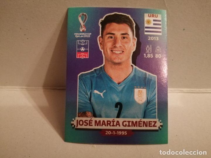 Fu&szlig;ball-Sticker: cromo futbol mundial 2022 qatar fifa world cup uruguay 7 jose maria gimenez
