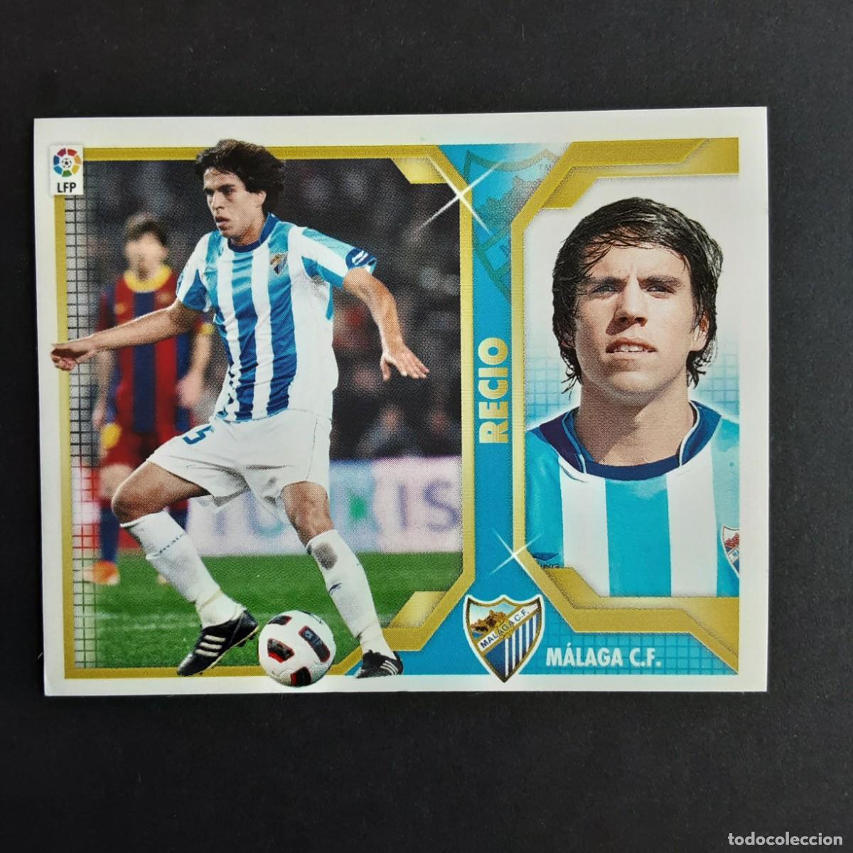 Fu&szlig;ball-Sticker: CROMO LIGA 2011 2012 11 12 COLECCIONES ESTE PANINI N&ordm;9A RECIO-MALAGA NUNCA PEGADO