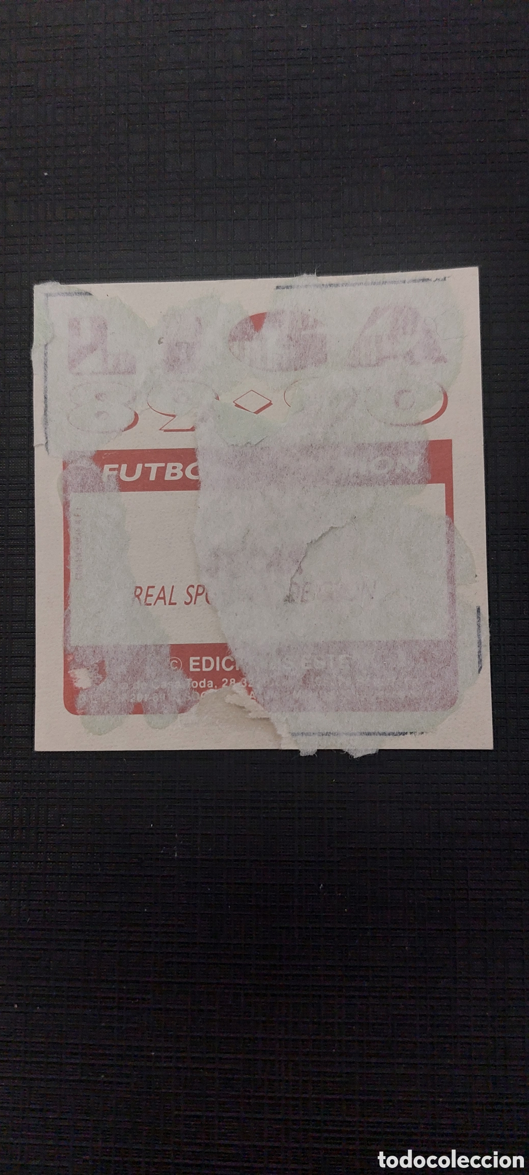 Cromos de f&uacute;tbol: Oscar error sporting gijon 89/90 - Foto 3