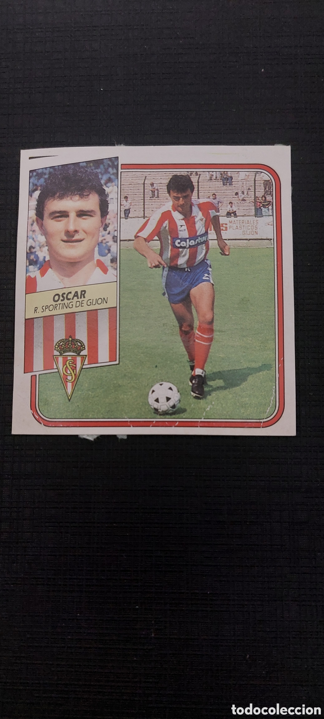 Cromos de f&uacute;tbol: Oscar error sporting gijon 89/90 - Foto 1