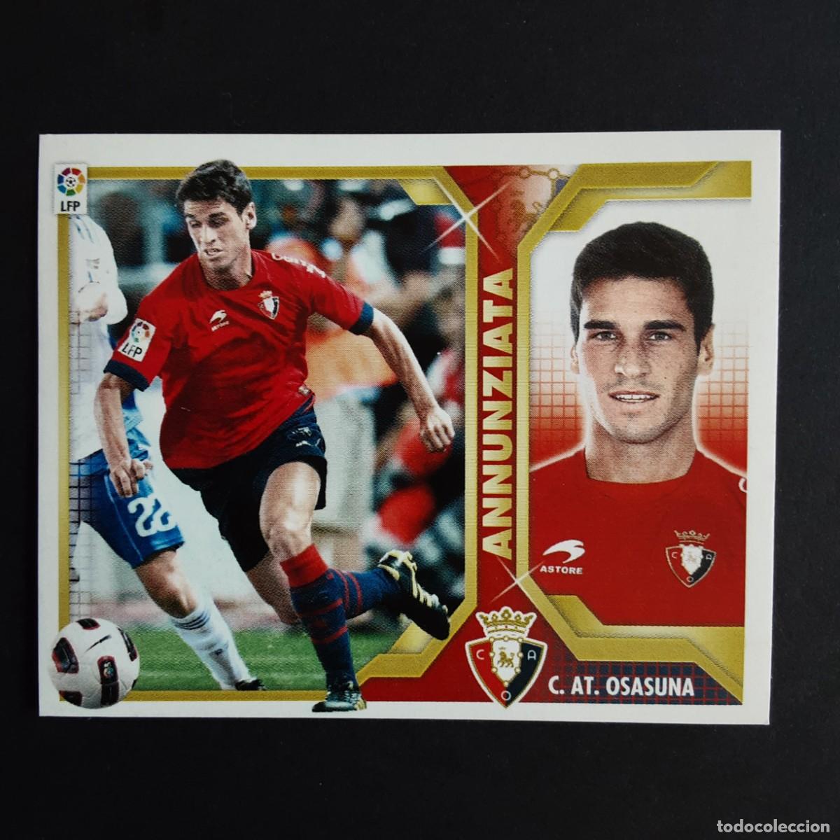 Fu&szlig;ball-Sticker: CROMO LIGA 2011 2012 11 12 COLECCIONES ESTE PANINI N&ordm;12B ANNUNZIATA-OSASUNA NUNCA PEGADO