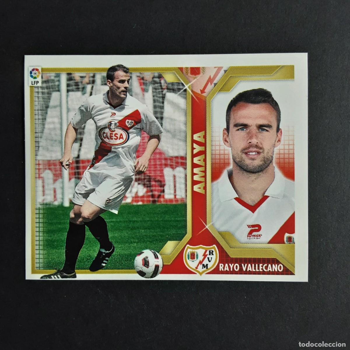 Cromos de F&uacute;tbol: CROMO LIGA 2011 2012 11 12 COLECCIONES ESTE PANINI N&ordm;6 AMAYA-RAYO VALLECANO NUNCA PEGADO
