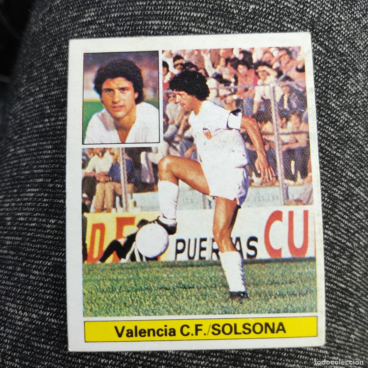 Fu&szlig;ball-Sticker: Liga Este 1981/82 - Solsona - Valencia - futbol liga espa&ntilde;ola - Ediciones Este