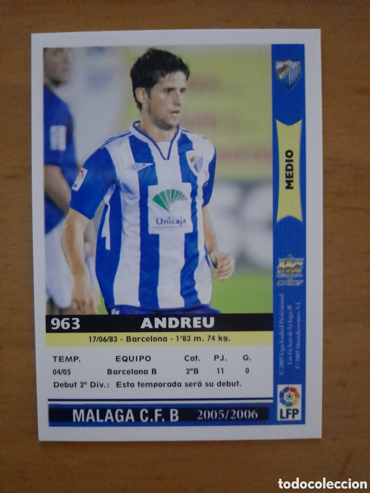Fu&szlig;ball-Sticker: N&deg;963 Andreu Mundicromo Liga 2005/2006