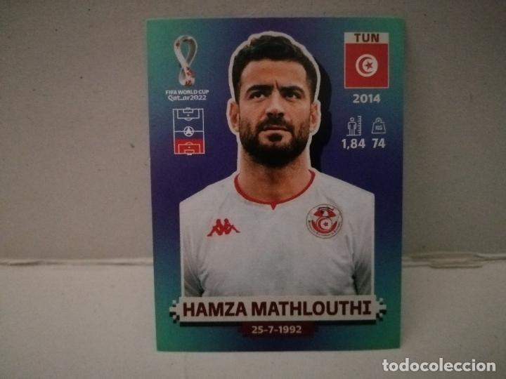 Cromos de f&uacute;tbol: cromo futbol mundial 2022 qatar fifa world cup tunez 9 HAMZA MATHLOUTHI