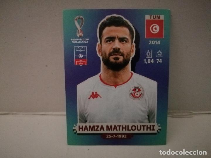 Cromos de f&uacute;tbol: cromo futbol mundial 2022 qatar fifa world cup tunez 9 HAMZA MATHLOUTHI