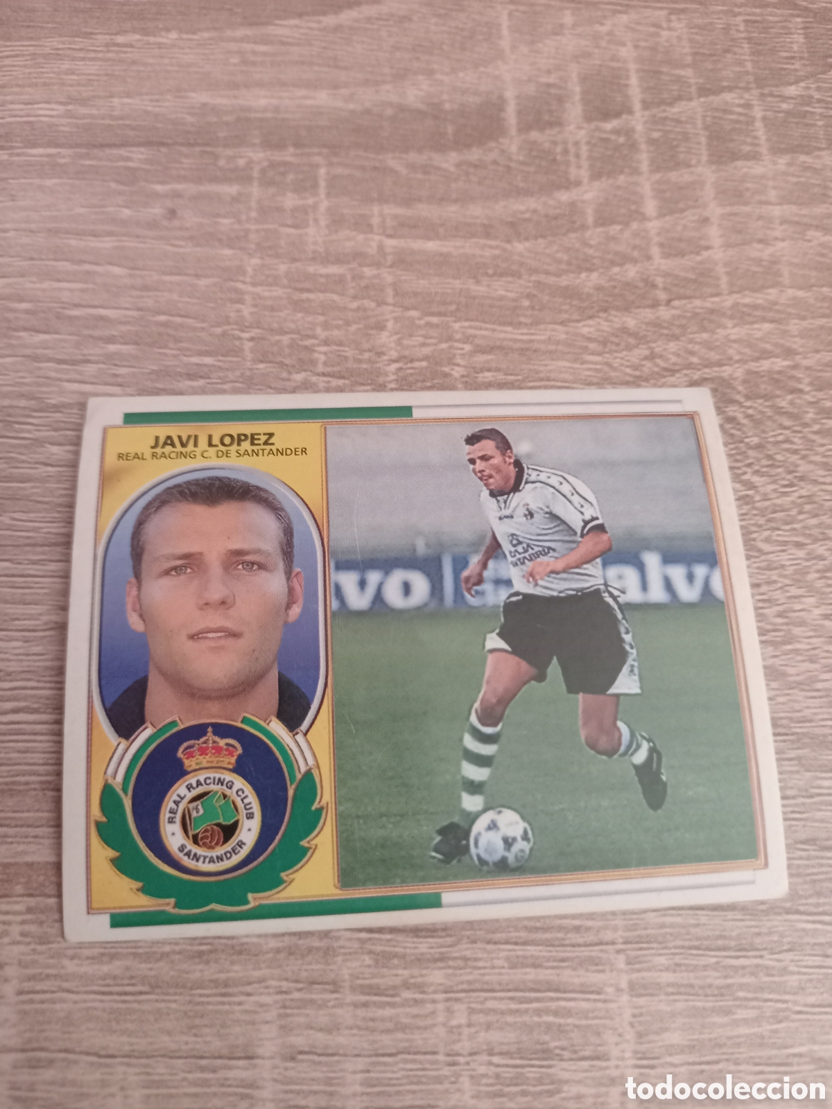 Figurine di Calcio: Javi L&oacute;pez Racing de Santander fichaje 19 versi&oacute;n liga 1996 1997 96 97 ediciones este