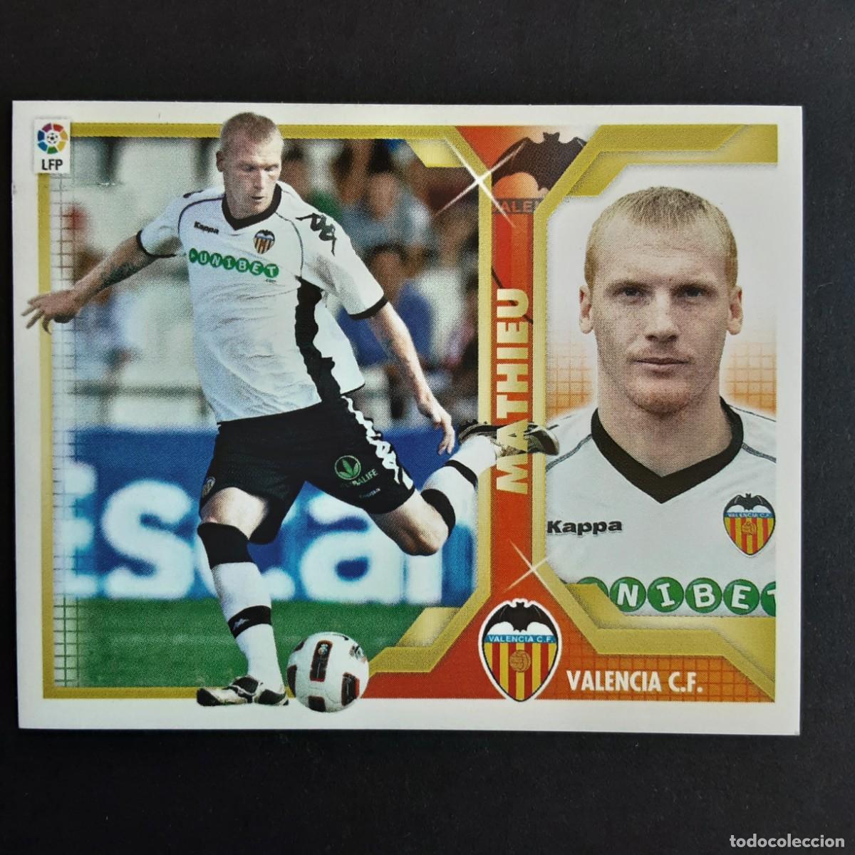 Cromos de f&uacute;tbol: CROMO LIGA 2011 2012 11 12 COLECCIONES ESTE PANINI N&ordm;7 MATHIEU-VALENCIA NUNCA PEGADO