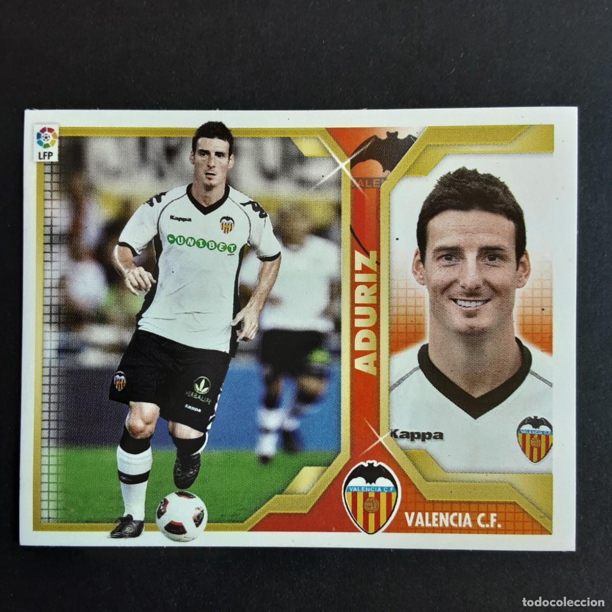 Cromos de F&uacute;tbol: CROMO LIGA 2011 2012 11 12 COLECCIONES ESTE PANINI N&ordm;16 ADURIZ-VALENCIA NUNCA PEGADO