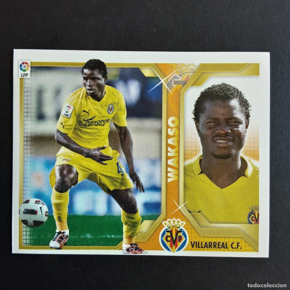 Cromos de F&uacute;tbol: CROMO LIGA 2011 2012 11 12 COLECCIONES ESTE PANINI N&ordm;10 WAKASO-VILLARREAL NUNCA PEGADO