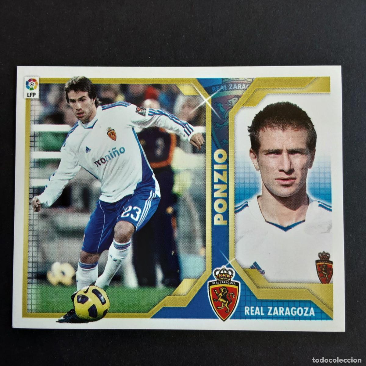Cromos de f&uacute;tbol: CROMO LIGA 2011 2012 11 12 COLECCIONES ESTE PANINI N&ordm;8 PONZIO-ZARAGOZA NUNCA PEGADO