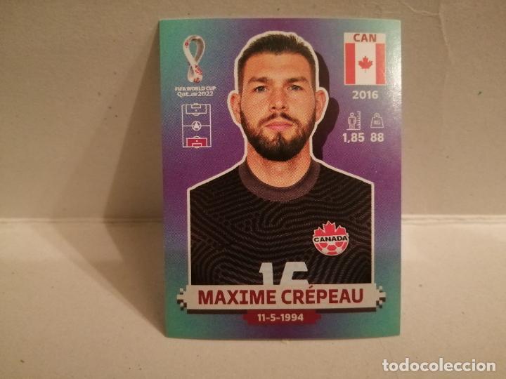 Cromos de Futebol: cromo futbol mundial 2022 qatar fifa world cup canada 4 maxime crepeau