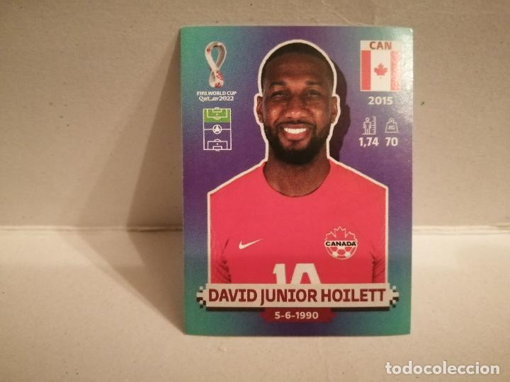 Fu&szlig;ball-Sticker: cromo futbol mundial 2022 qatar fifa world cup canada 19 david junior hoilett