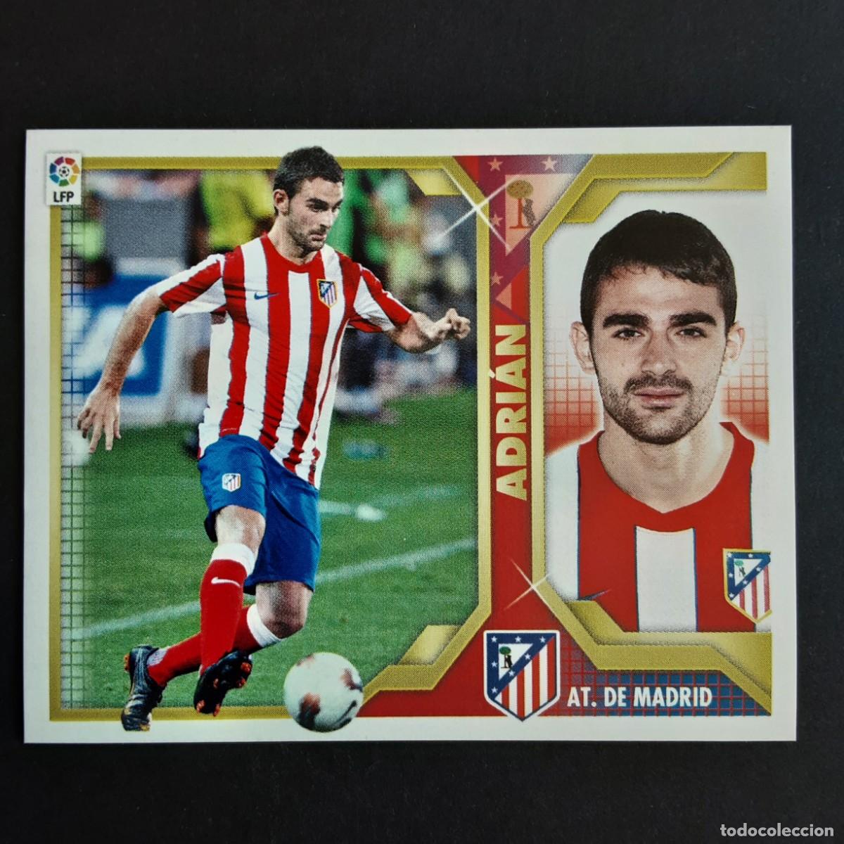 Cromos de F&uacute;tbol: CROMO LIGA 2011 2012 11 12 COLECCIONES ESTE PANINI FICHAJE N&ordm;26 ADRIAN-AT.MADRID NUNCA PEGADO