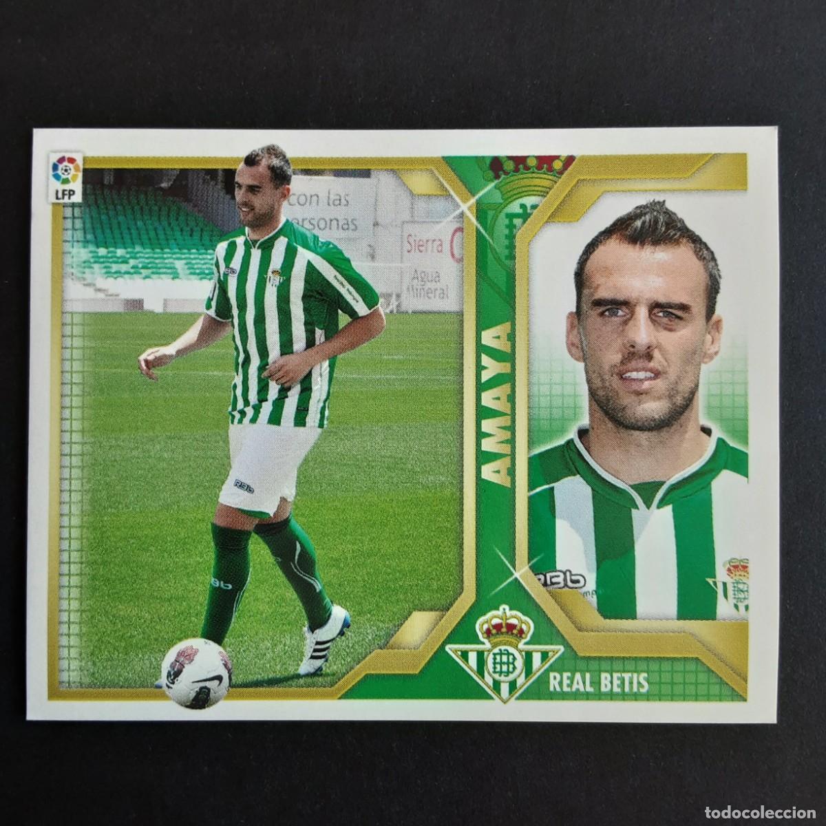 Cromos de F&uacute;tbol: CROMO LIGA 2011 2012 11 12 COLECCIONES ESTE PANINI FICHAJE N&ordm;28 AMAYA-BETIS NUNCA PEGADO