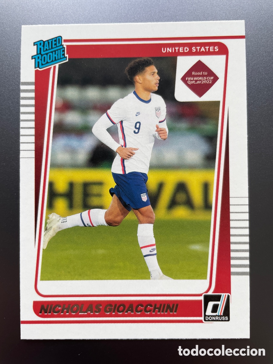 Fu&szlig;ball-Sticker: Gioacchini 190 Rated Rookie Panini Donruss Road to FIFA World Cup Qatar 2022 USA