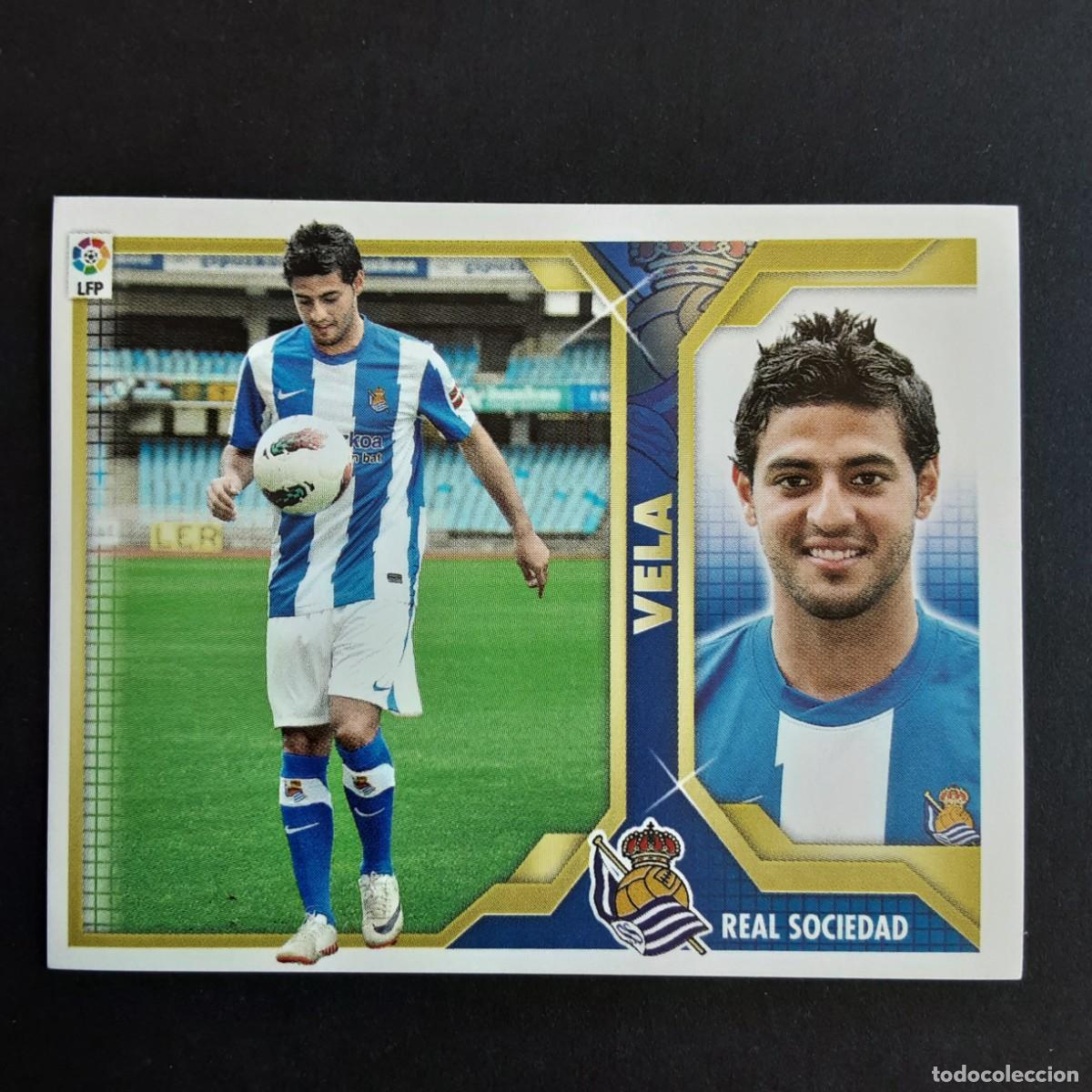 Cromos de F&uacute;tbol: CROMO LIGA 2011 2012 11 12 COLECCIONES ESTE PANINI FICHAJE N&ordm;42 VELA-REAL SOCIEDAD NUNCA PEGADO