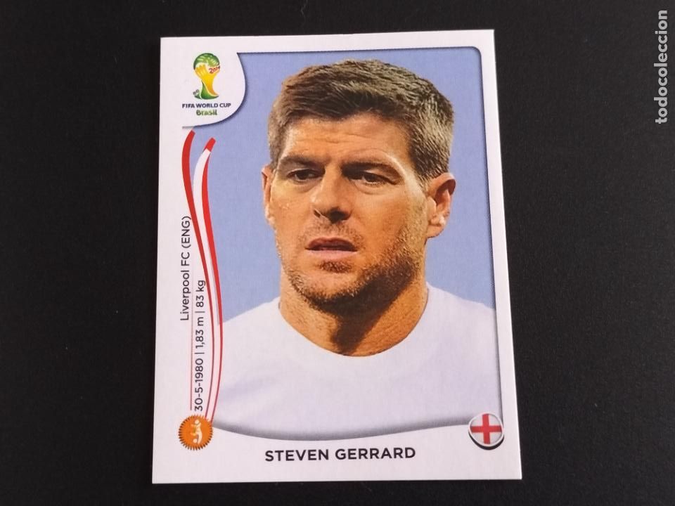 Cromos de F&uacute;tbol: 307 STEVEN GERRARD INGLATERRA CROMOS ALBUM MUNDIAL FUTBOL 14 FIFA WORLD CUP BRASIL 2014