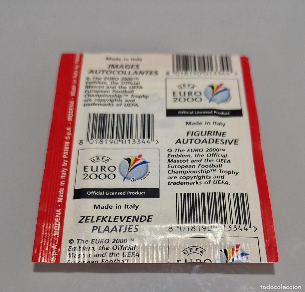 Cromos de f&uacute;tbol: SOBRE EURO 2000 SIN ABRIR-PANINI-UEFA - Foto 2