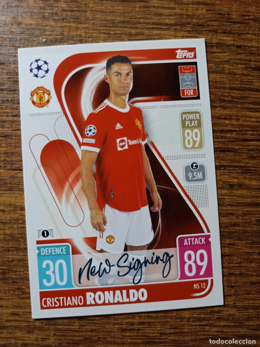 Cartes &agrave; collectionner de Football: NS12 Cristiano Ronaldo Manchester United Match Attax 2021/22 2022 Topps Champions League