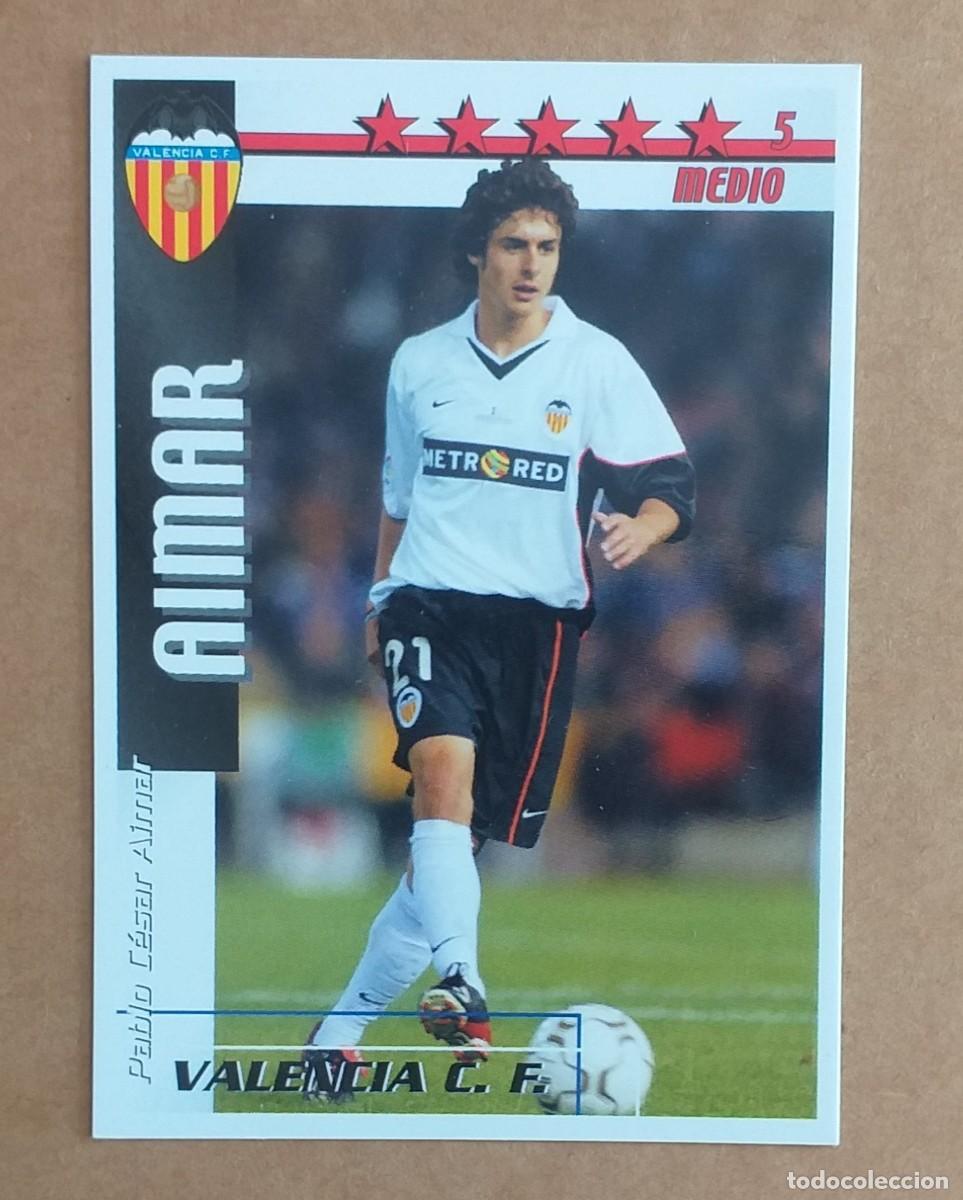 Cromos de F&uacute;tbol: CROMO AIMAR VALENCIA F&Uacute;TBOL MATCH TOTAL LIGA 2002-2003 MAGIC BOX INT. Nuevo de sobre.