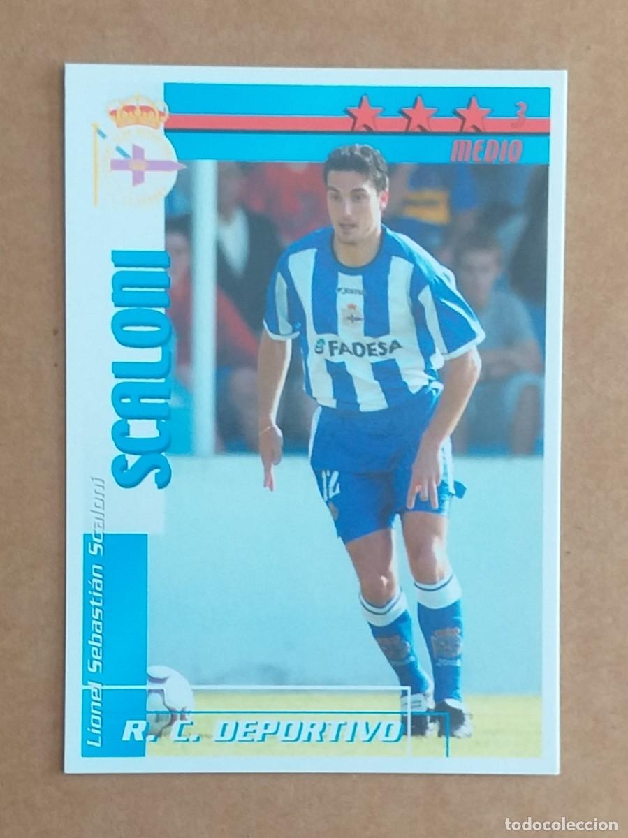 Cromos de F&uacute;tbol: CROMO SCALONI DEPORTIVO F&Uacute;TBOL MATCH TOTAL LIGA 2002-2003 MAGIC BOX INT. Nuevo de sobre.