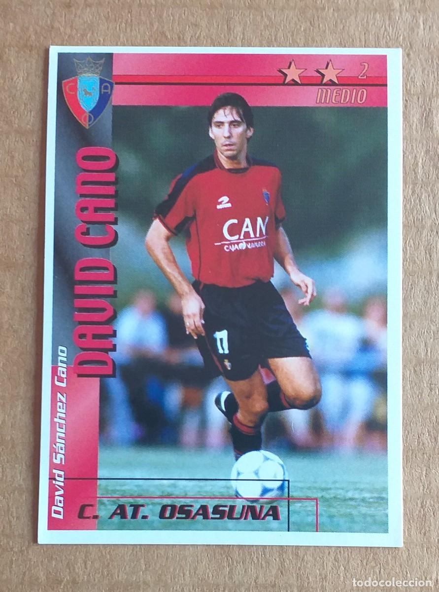Cromos de F&uacute;tbol: CROMO DAVID CANO BAJA OSASUNA F&Uacute;TBOL MATCH TOTAL LIGA 2002-2003 MAGIC BOX INT. Nuevo de sobre.