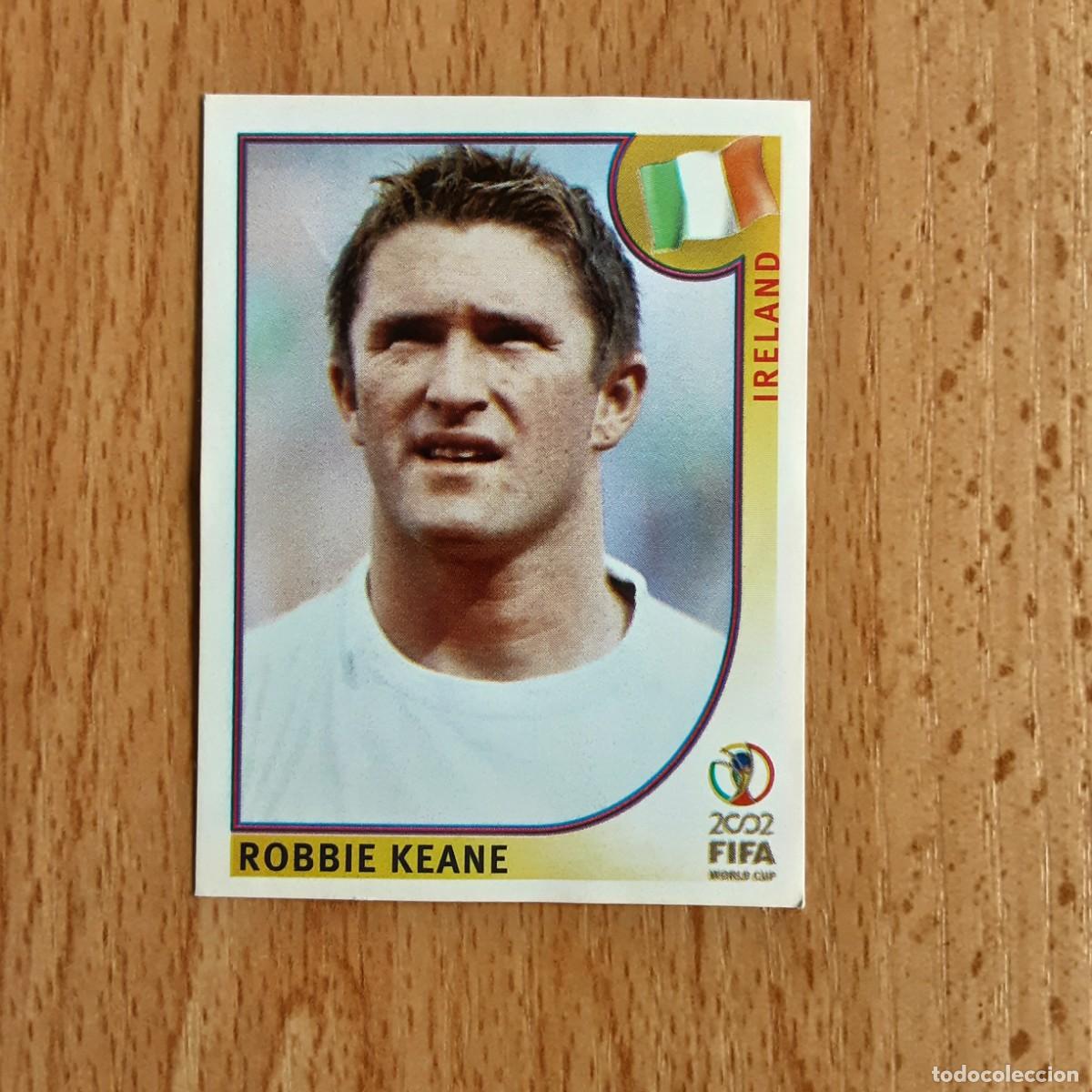 Football Stickers: CROMO FUTBOL MUNDIAL 2002 EDITORIAL PANINI 365.ROBBIE KEANE-IRLANDA-NUNCA PEGADO-TRASERA EN NEGRO