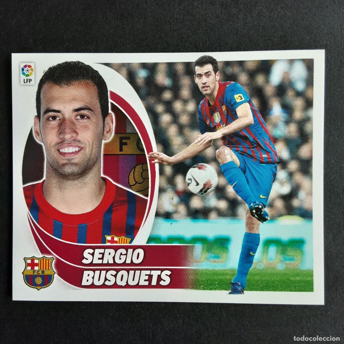 Cromos de f&uacute;tbol: CROMO LIGA 2012 2013 12 13 COLECCIONES ESTE PANINI N&ordm;8 SERGIO BUSQUETS-BARCELONA NUNCA PEGADO