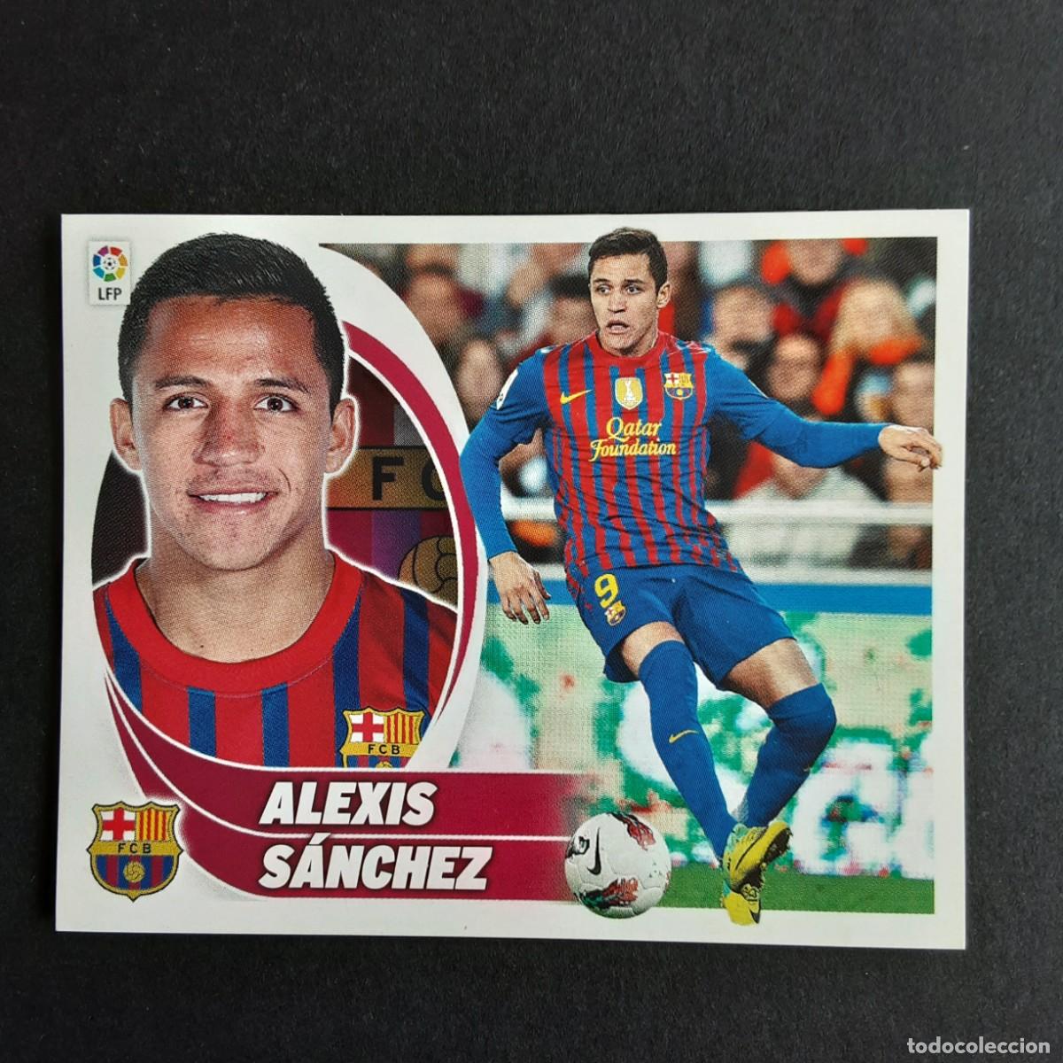 Cromos de F&uacute;tbol: CROMO LIGA 2012 2013 12 13 COLECCIONES ESTE PANINI N&ordm;13A ALEXIS SANCHEZ-BARCELONA NUNCA PEGADO