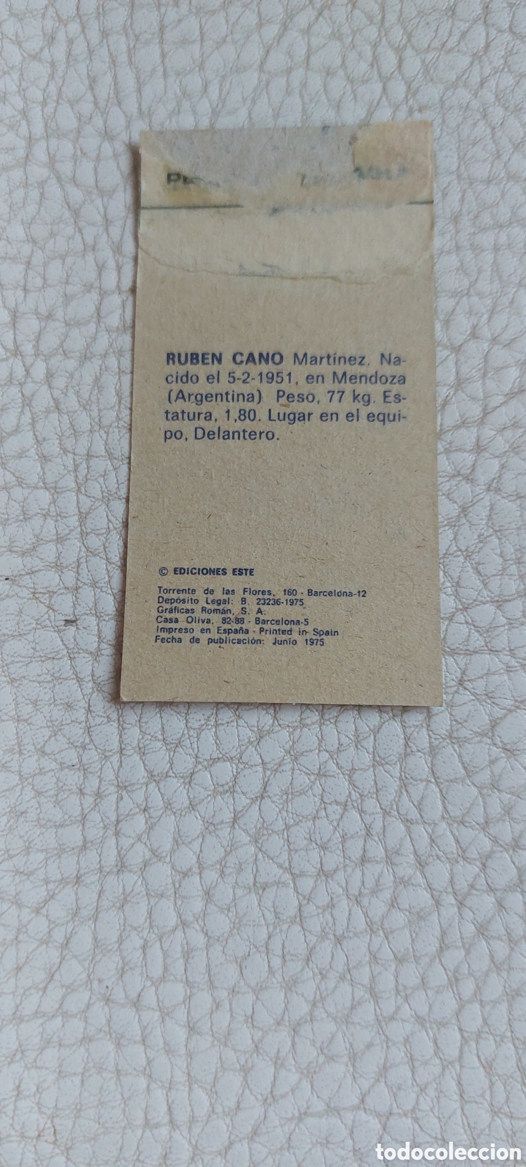 Cromos de f&uacute;tbol: Ruben cano elche 75/76 - Foto 2