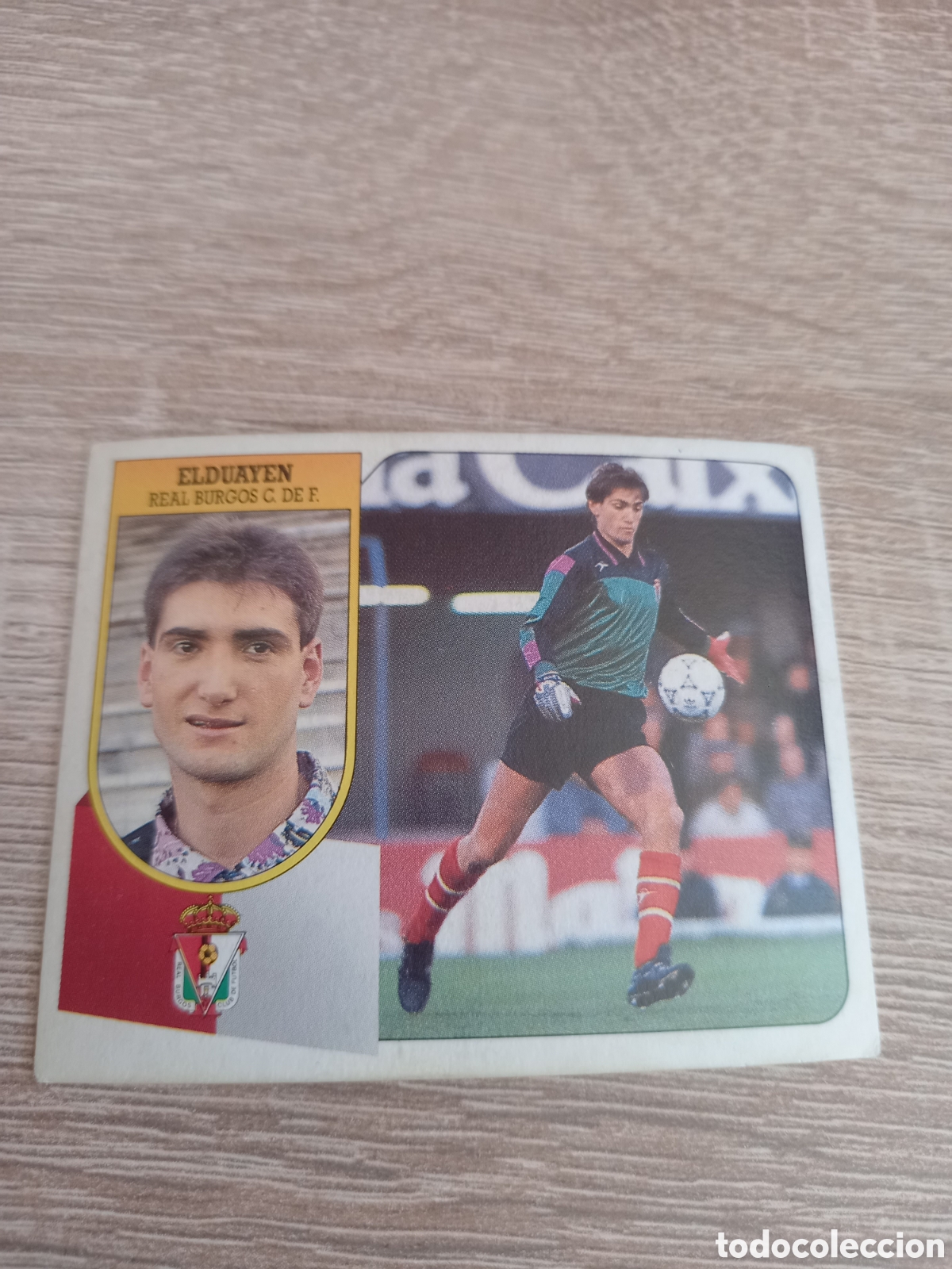 Fu&szlig;ball-Sticker: Elduayen Real Burgos liga 1991 1992 91 92 ediciones este