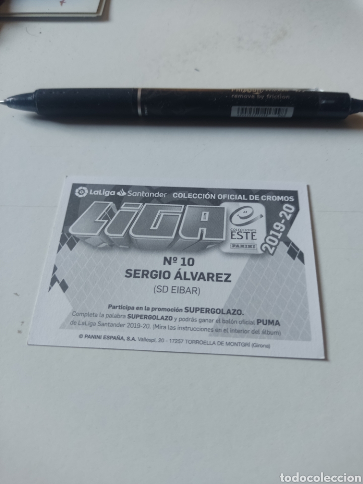 Cromos de f&uacute;tbol: Cromo futbol Sergio &Aacute;lvarez, Eibar - Foto 2