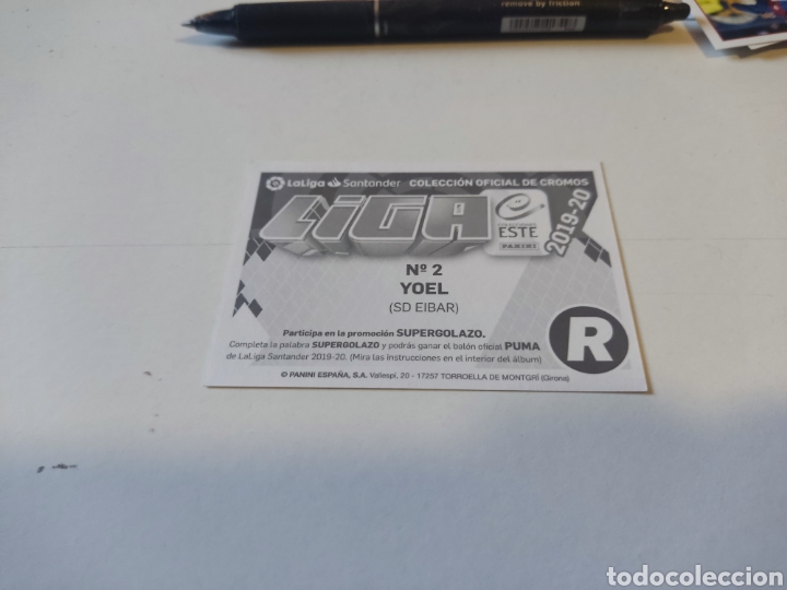 Cromos de f&uacute;tbol: Cromo futbol Eibar, Yoel - Foto 2