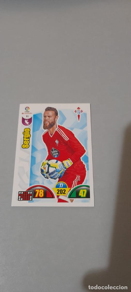 Cromos de f&uacute;tbol: Adrenalyn 17/18. 91- Sergio. Celta. - Foto 1