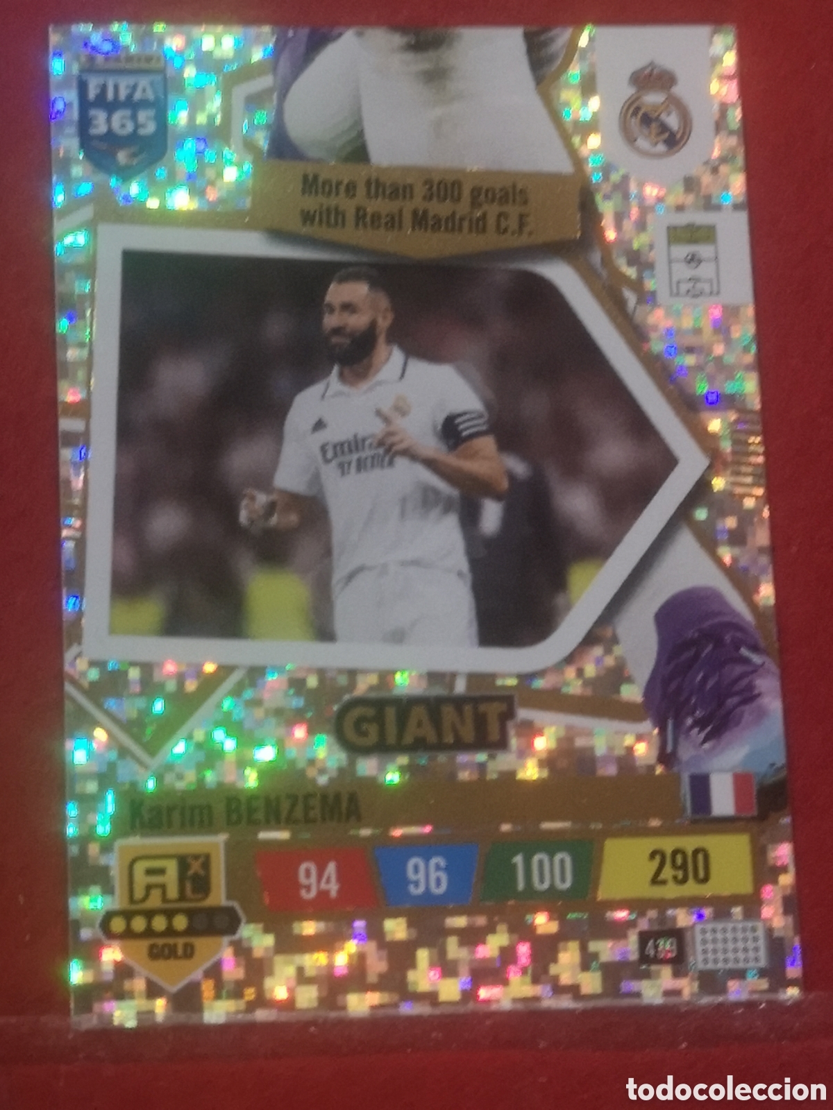 Cromos de f&uacute;tbol: ADRENALYN XL 2023 FIFA 365 GIANT BENZEMA REAL MADRID 439