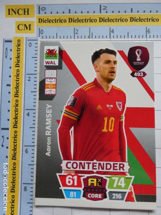 Figurine di Calcio: CROMO DE F&Uacute;TBOL. MUNDIAL QATAR 2022 ADRENALYN XL. 493 RAMSEY GALES