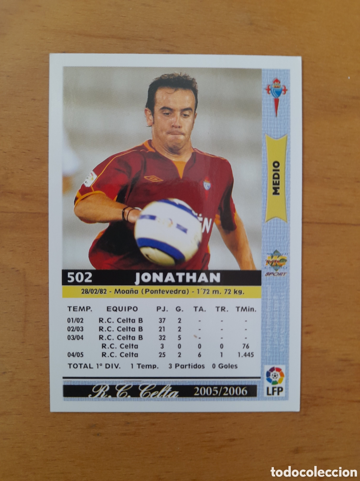 Cartes &agrave; collectionner de Football: N&deg;502 Jonathan Mundicromo Liga 2005/2006
