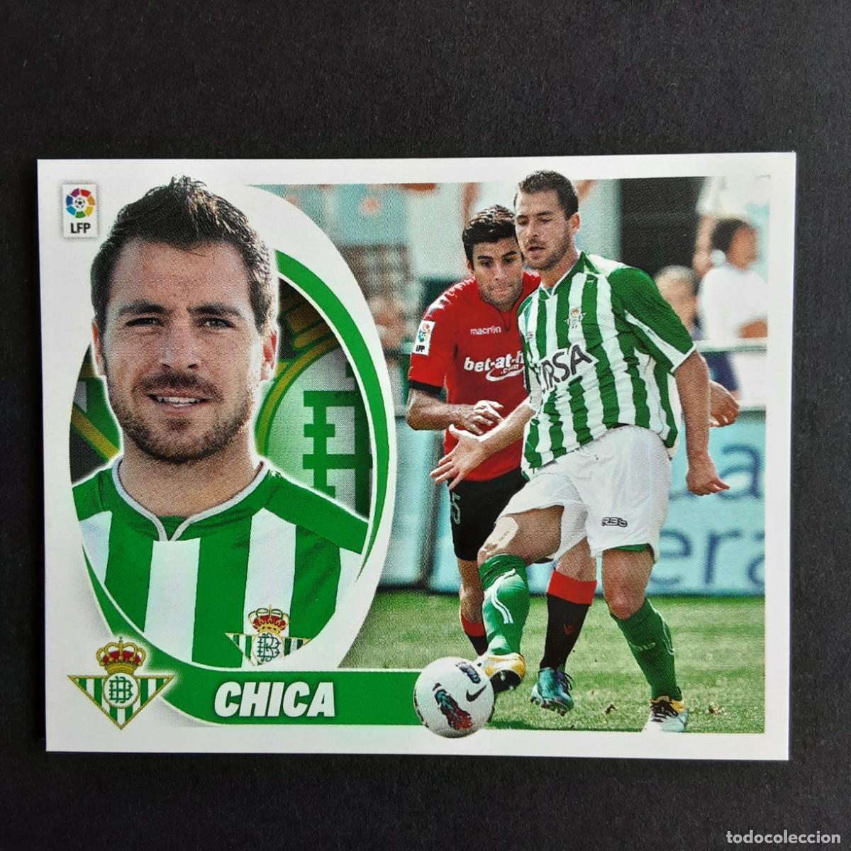 Figurine di Calcio: CROMO LIGA 2012 2013 12 13 COLECCIONES ESTE PANINI N&ordm;3B CHICA-BETIS NUNCA PEGADO