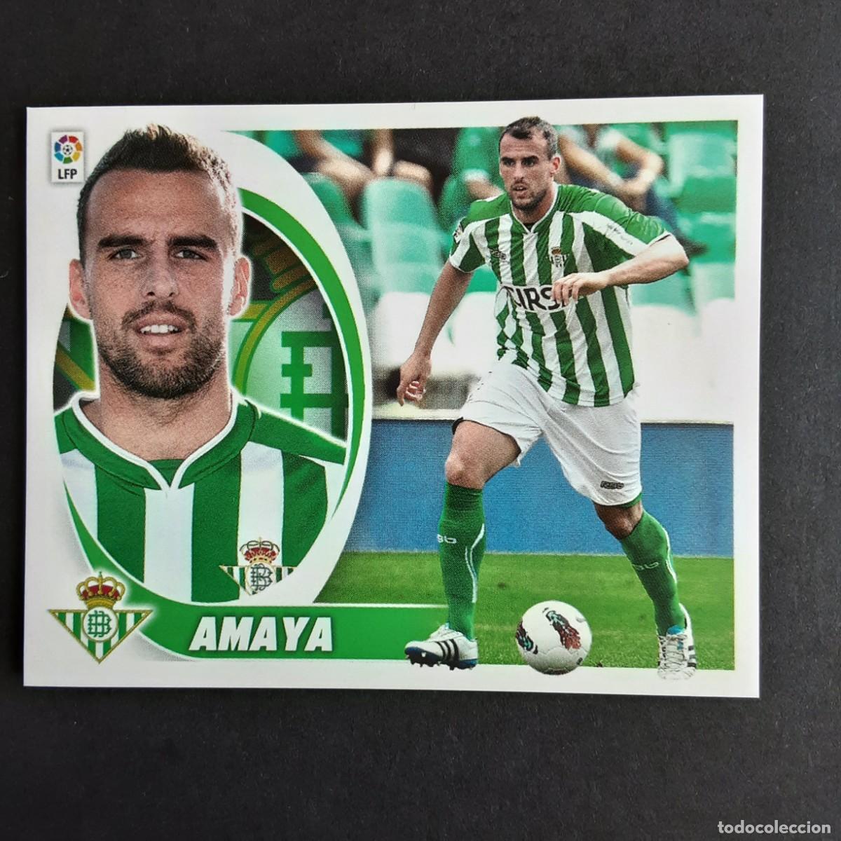 Cromos de f&uacute;tbol: CROMO LIGA 2012 2013 12 13 COLECCIONES ESTE PANINI N&ordm;6B AMAYA-BETIS NUNCA PEGADO