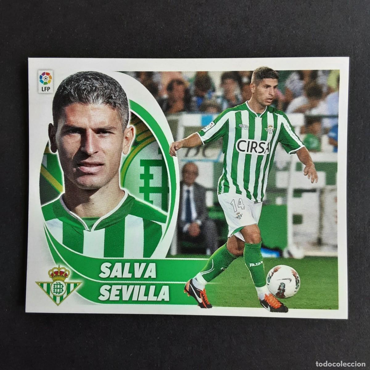Fu&szlig;ball-Sticker: CROMO LIGA 2012 2013 12 13 COLECCIONES ESTE PANINI N&ordm;10B SALVA SEVILLA-BETIS NUNCA PEGADO