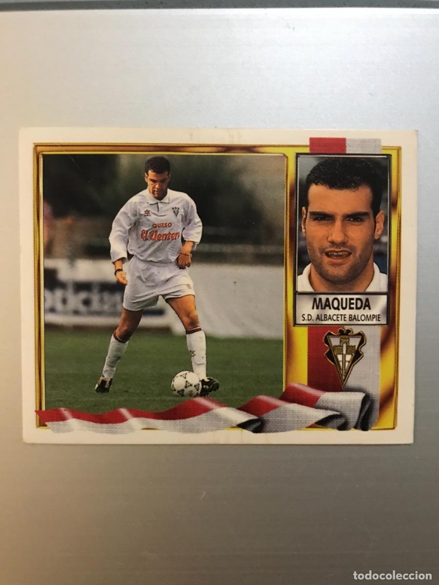 Cromos de f&uacute;tbol: Cromo 95-96 Maqueda Albacete Versi&oacute;n Sin pegar. - Foto 1
