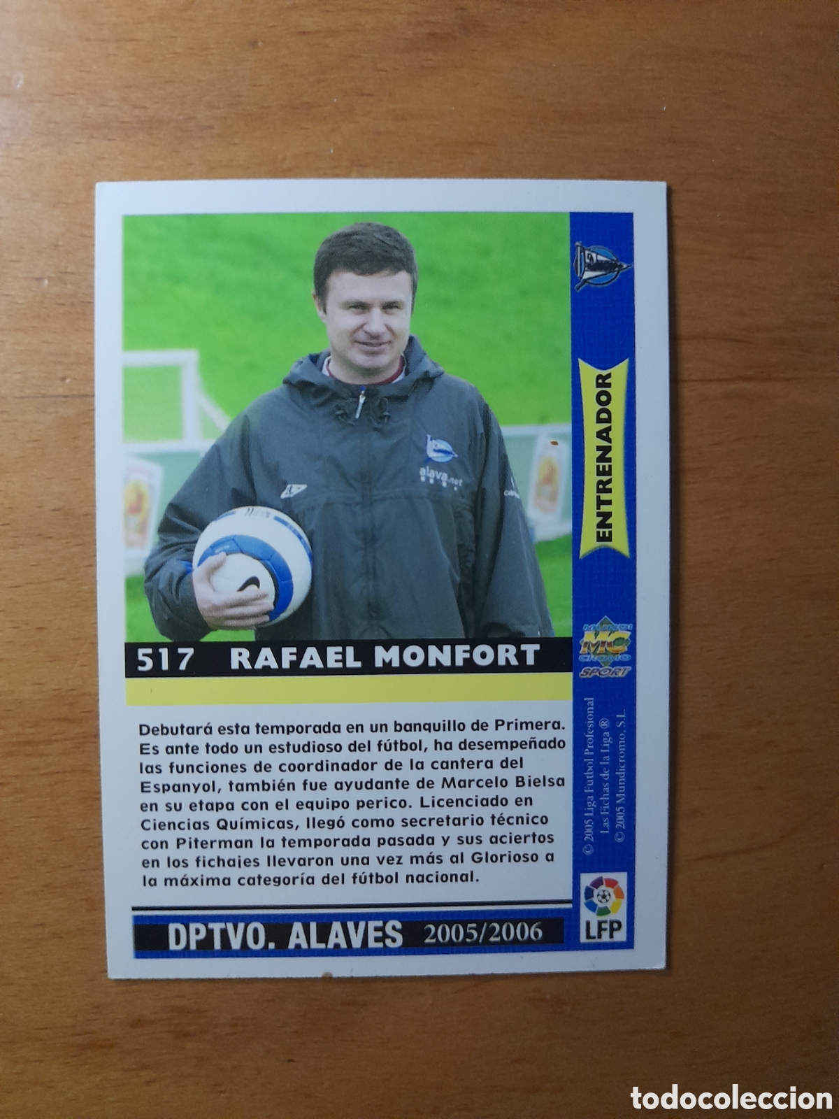 Cartes &agrave; collectionner de Football: N&deg;517 Rafael Monfort Mundicromo Liga 2005/2006