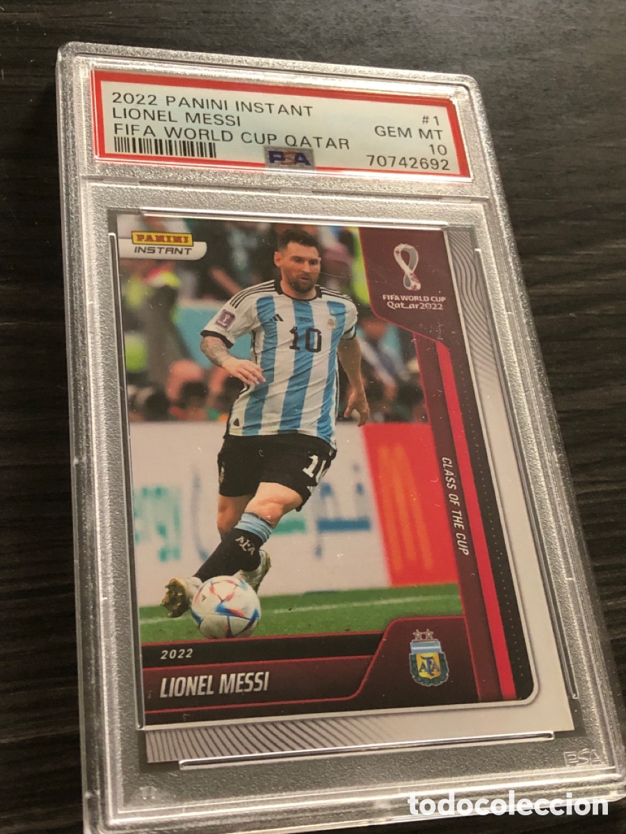 messi qatar 2022 panini instant # 1 psa 10 mint - Kaufen Alte