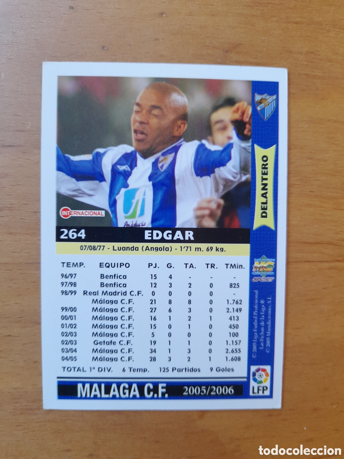 Fu&szlig;ball-Sticker: N&deg;264 Edgar Mundicromo Liga 2005/2006