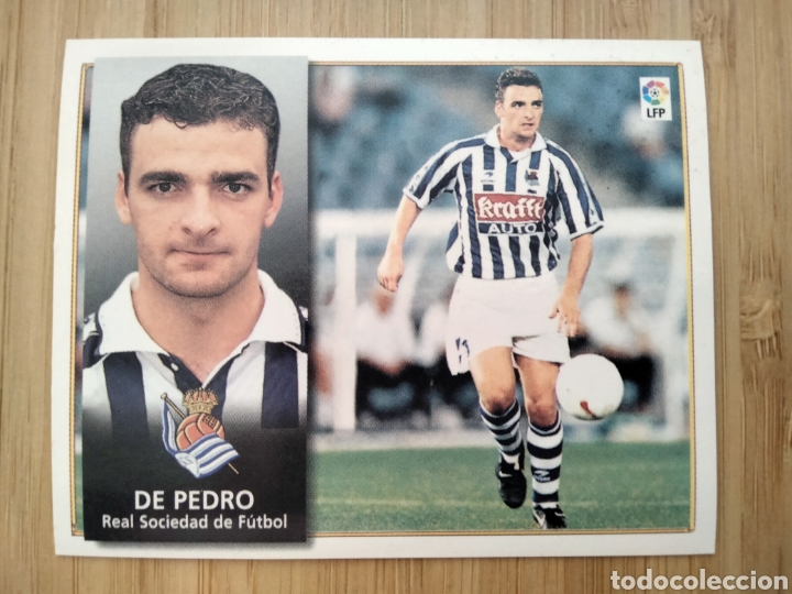Cromos de f&uacute;tbol: DE PEDRO REAL SOCIEDAD EDICIONES ESTE 98 99 1998 1999 SIN PEGAR CROMO FUTBOL UNIFICO ENVIOS